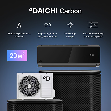 Сплит система Daichi Carbon DA20DVQ1-B2/DF20DV1-2