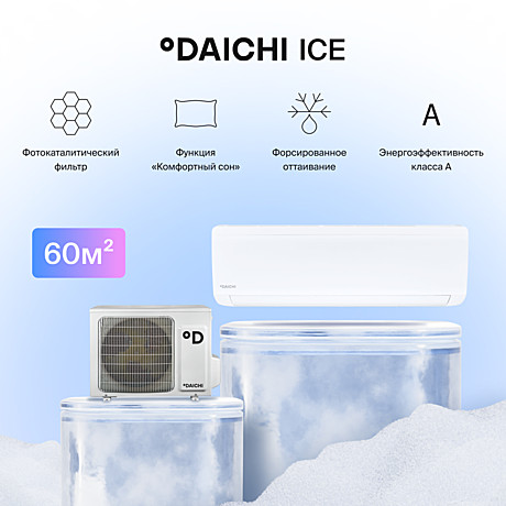 Сплит-система DAICHI ICE ON-OF ICE60AVQ1/ICE60FV1