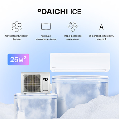 Сплит-система DAICHI ICE ON-OF ICE25AVQ1 / ICE25FV1